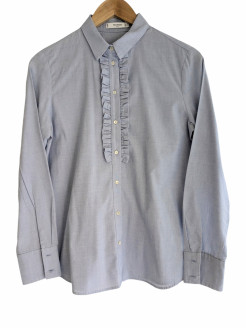 chemise bleue coton