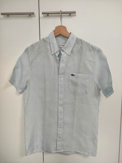 Lacoste linen short-sleeved shirt