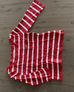Red and white striped T-shirt