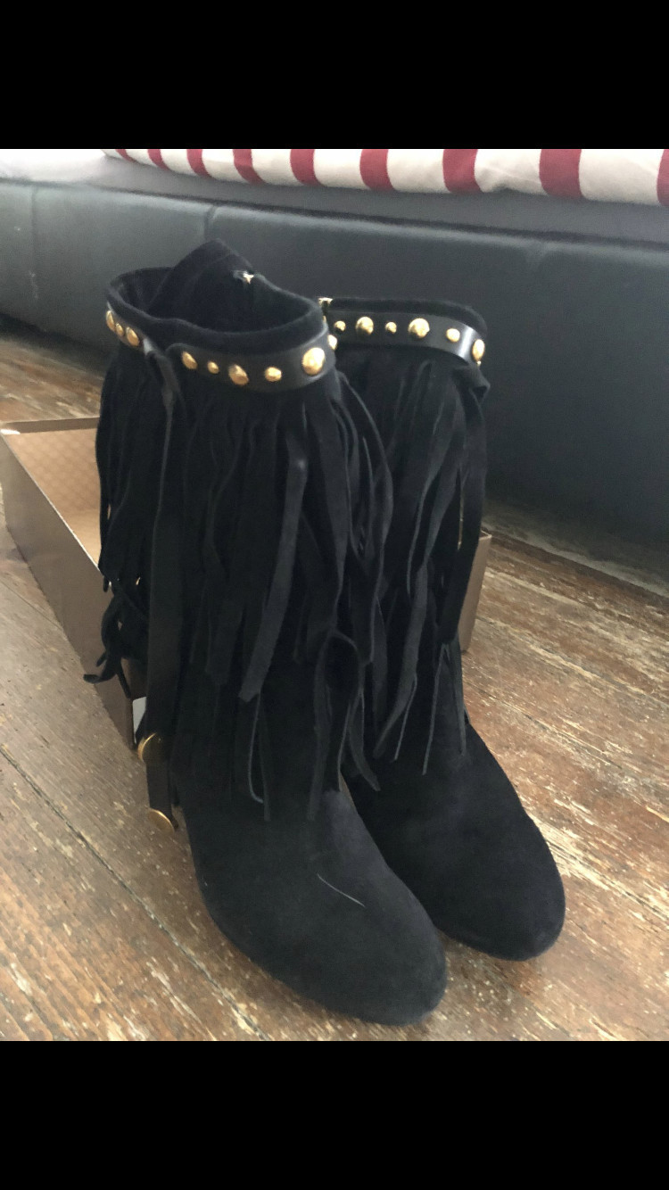 Gucci best sale fringe boots