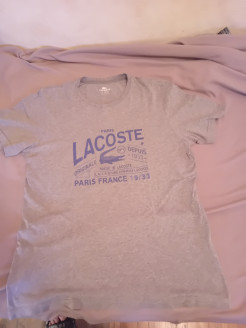 Limited edition grey Lacoste T-shirt.