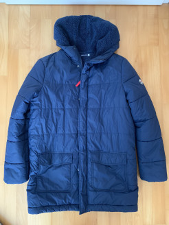 Long polyester winter jacket (164 cm)