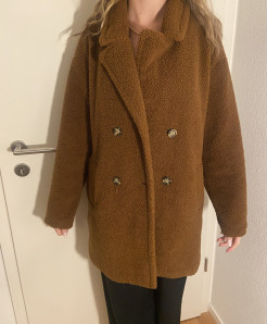 Brown/camel teddy coat