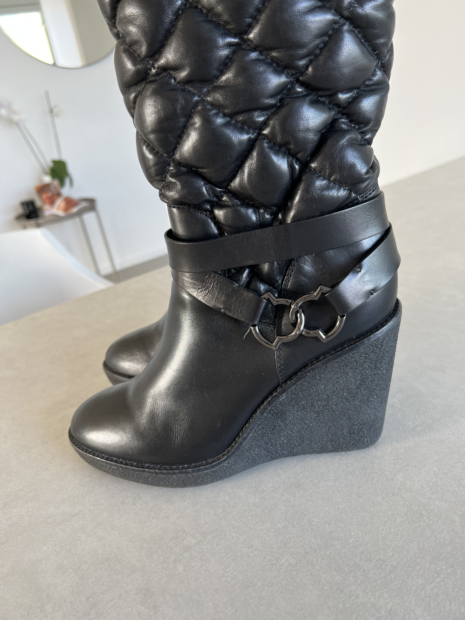 Moncler 2024 wedge boots