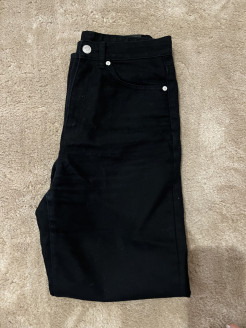 black wide-leg jeans weekday