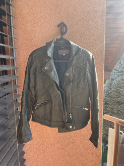 Khaki leatherette jacket
