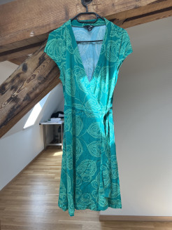 Mid-length wrap dress