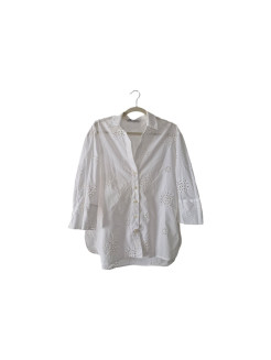 Chemise d'été en coton brodé L