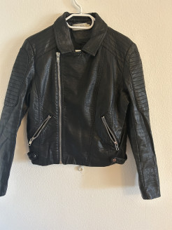 Faux leather jacket