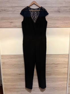 Black and blue jumpsuit