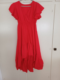 Langes rotes Kleid