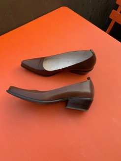Chaussures escarpins bruns