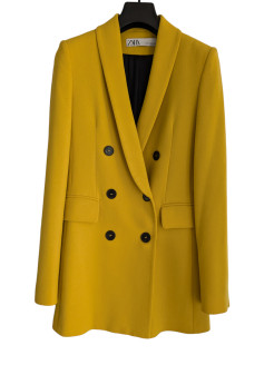 Blazer jaune moutarde