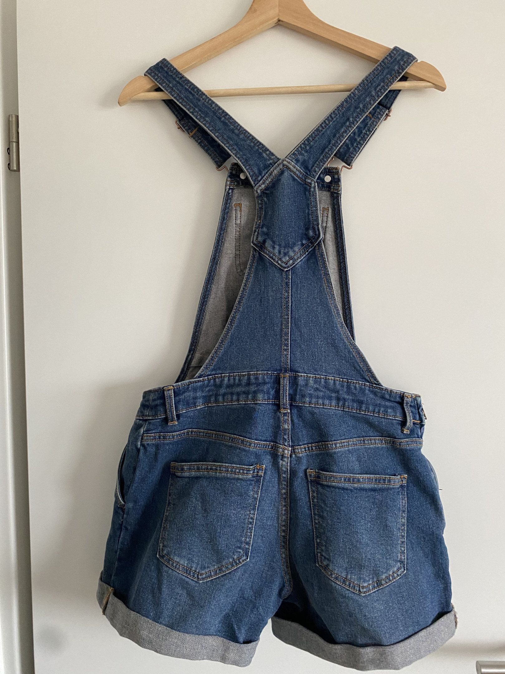 Maternity denim overalls