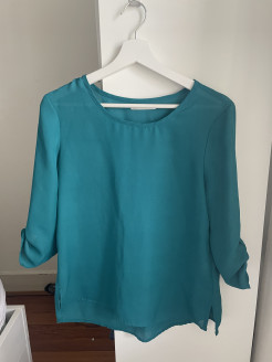 Duck blue blouse