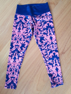 adidas Leggings in Marineblau und Rosa