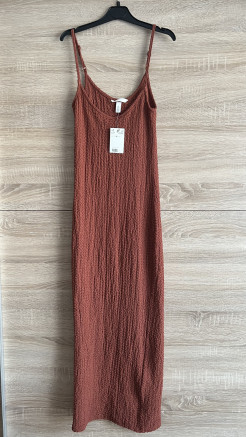 Robe longue terracota