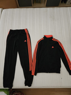 Black orange jogging suit