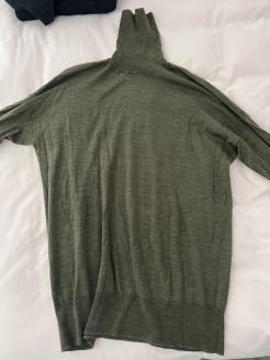 Khaki green cotton jumper
