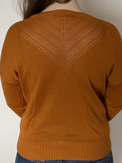 Jumper with transparent pattern