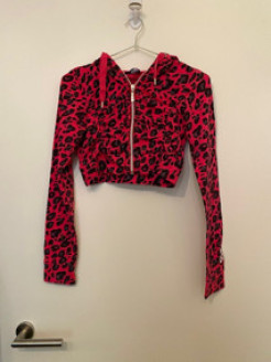 Jacket rosa Leopard kurz