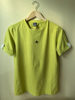 Yellow/green cotton T-shirt - Lorena Antoniazzi