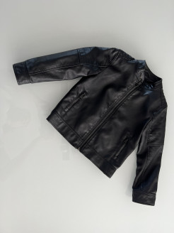 Boy's imitation leather jacket