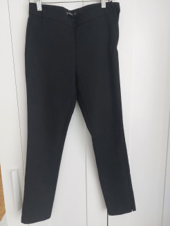 Black tailored trousers