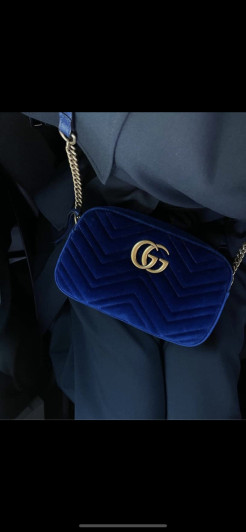 Gucci Tasche aus Samt Marmont