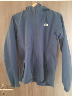 NorthFace navy blue waterproof hooded jacket