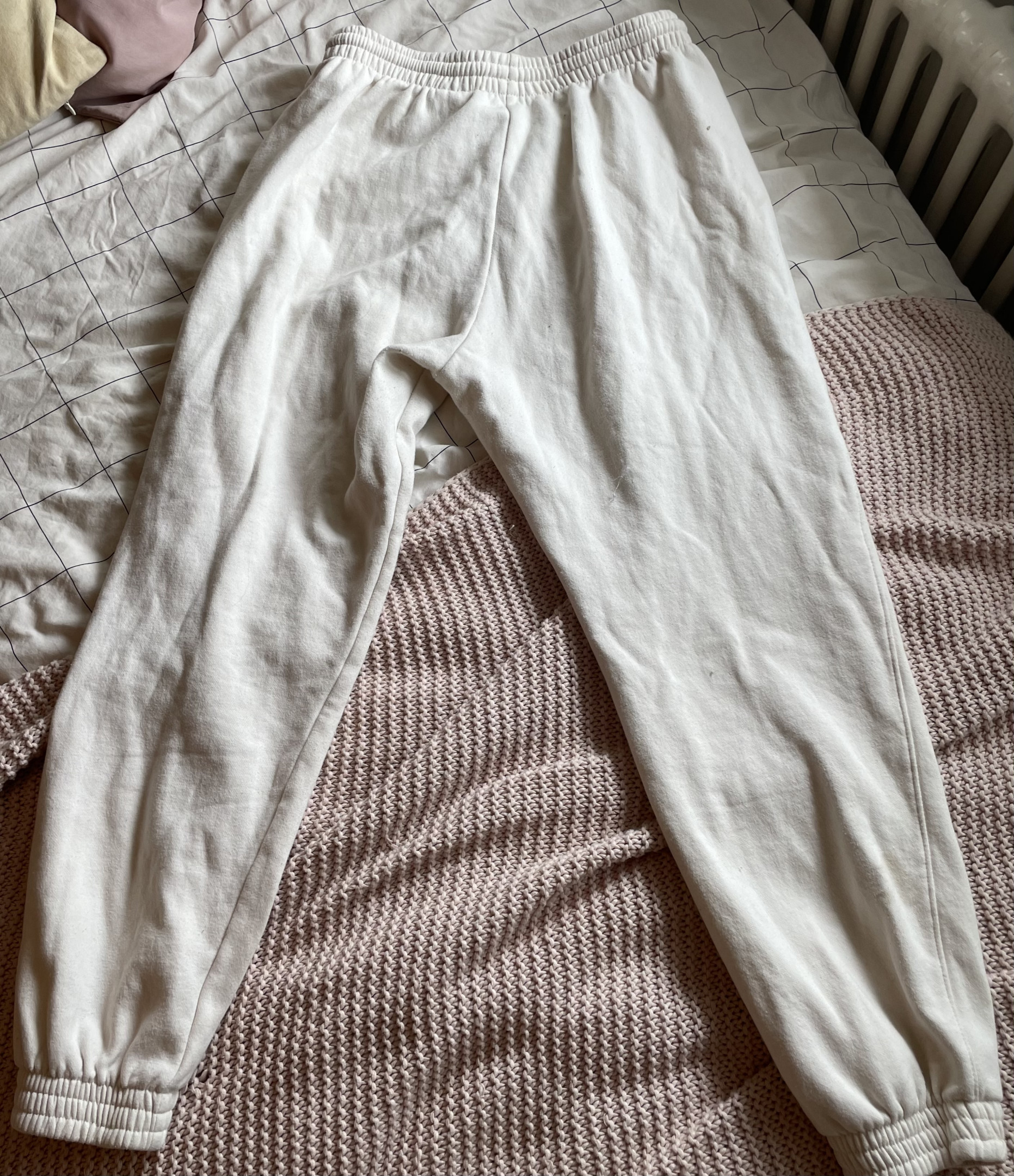 Pantalon de jogging blanc crème 