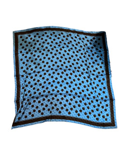 Blue square with dots