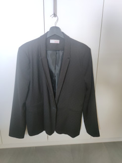 Blazer noir à pois blanc