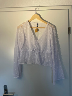Light white sheer blouse