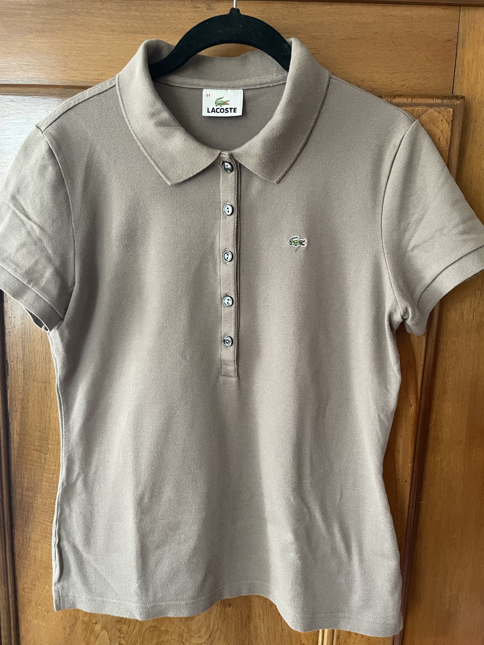 Polo lacoste femme gris best sale