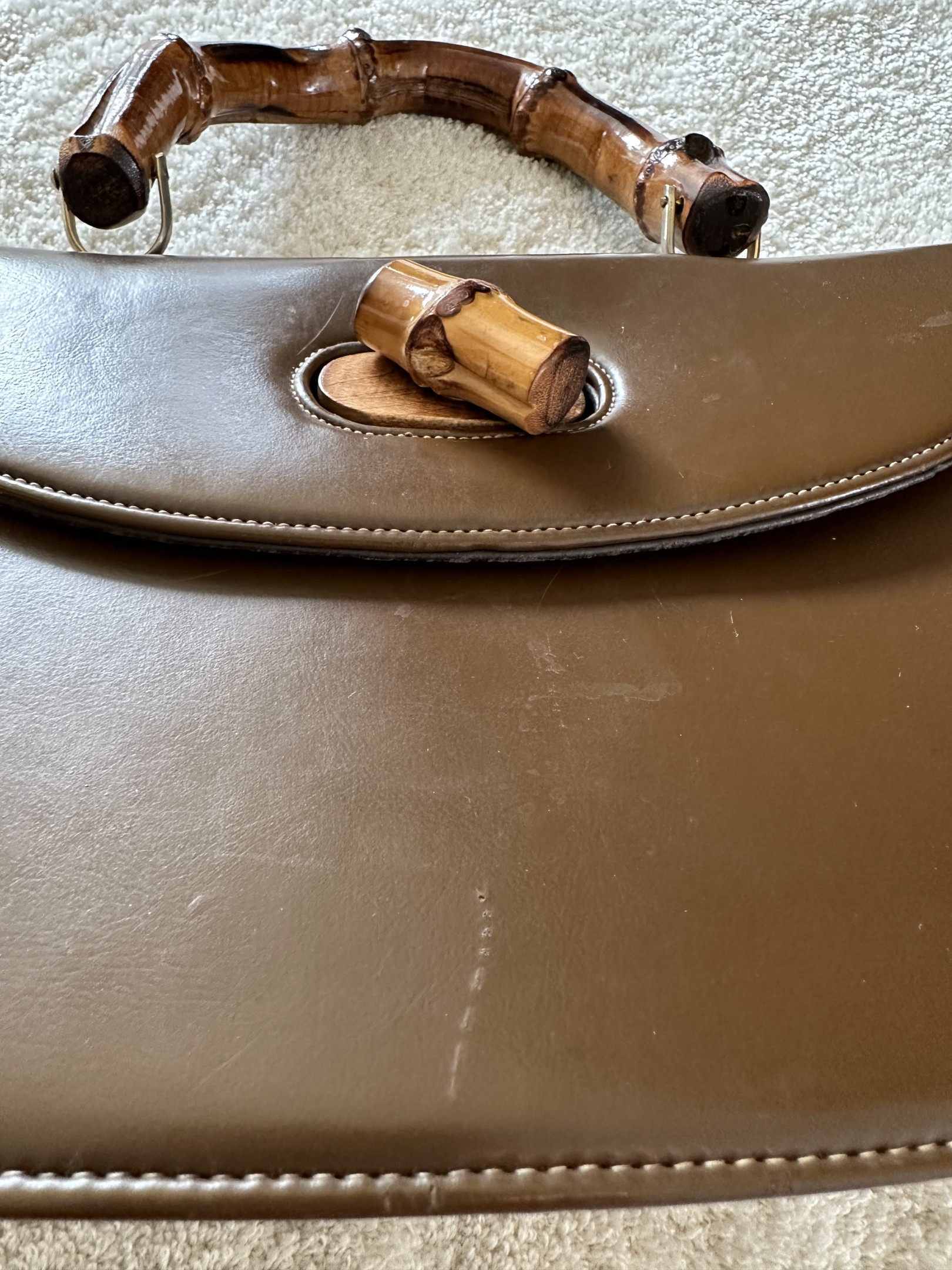 Vintage hot sale bamboo purse