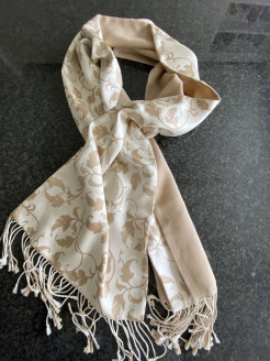 Splendid silk and cashmere evening scarf Shanghai Tang