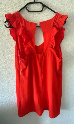 Robe courte orange