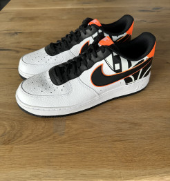 Nike Air Force 1 Low Weiß Schwarz Orange