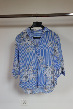 Blue floral shirt