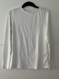 T-shirt blanc manche longue 