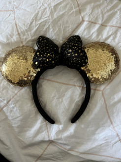 Disney Ears - Gold und Schwarz