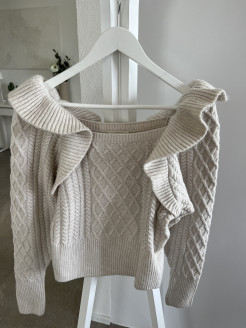 Pull crème, neuf - Taille S
