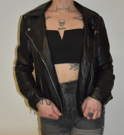 leatherette jacket