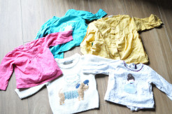 For sale 5 long sleeved jumpers girl size 6 months