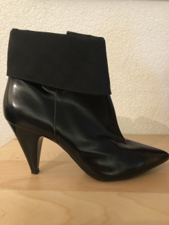 Geox black patent leather boots 38.5