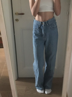 pentalon jeans large