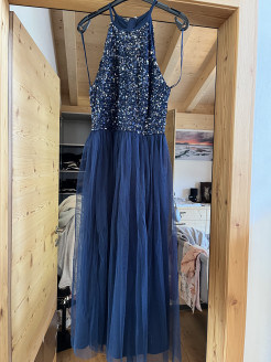 Midnight blue cocktail dress