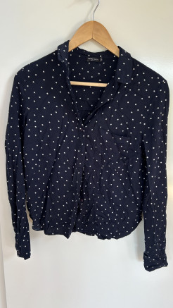 blouse à pois