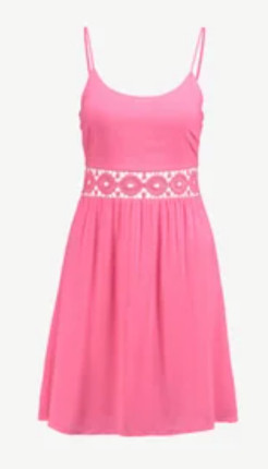Pink dress with waist detail